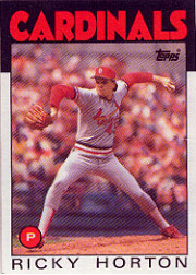 1986 Topps Baseball Cards      783     Ricky Horton